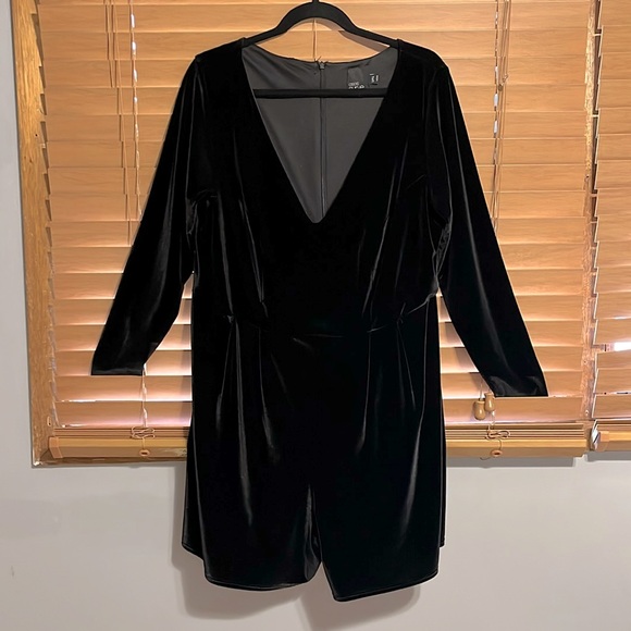 ASOS Curve Suede Romper - Picture 1 of 3